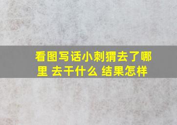 看图写话小刺猬去了哪里 去干什么 结果怎样